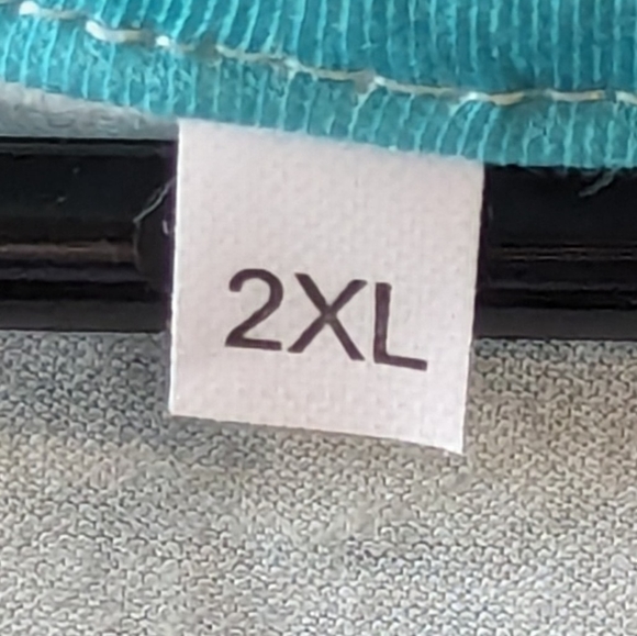 New Turquoise Green Faux Fringe Look Tee - Picture 7 of 15